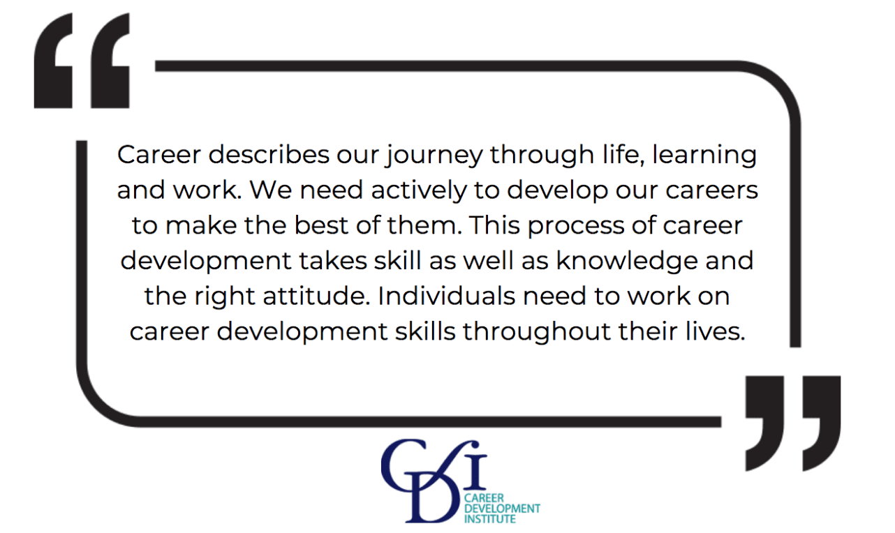 Definition of career from the Career Development Institute